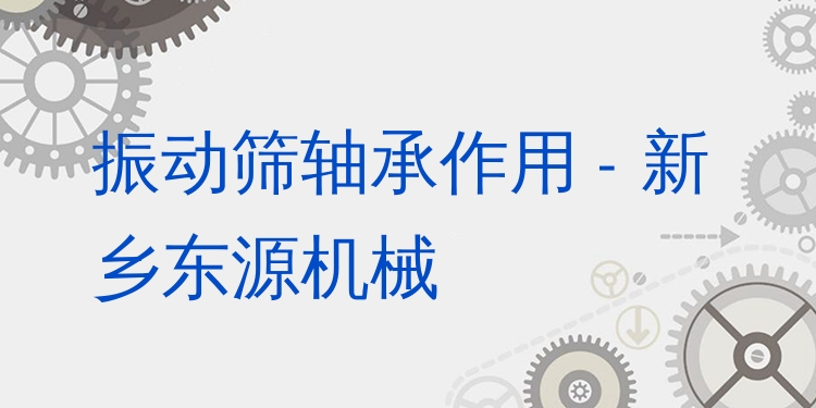 振動篩軸承作用 - 新鄉(xiāng)東源機(jī)械