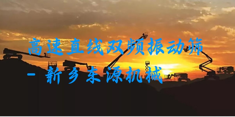 高速直線雙頻振動篩 - 新鄉(xiāng)東源機械