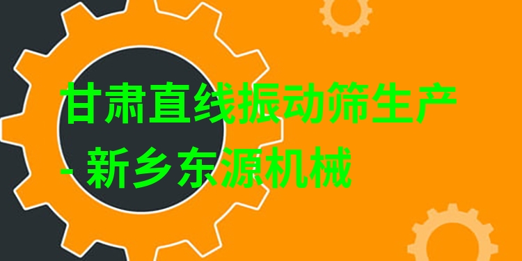 甘肅直線振動篩生產(chǎn) - 新鄉(xiāng)東源機(jī)械