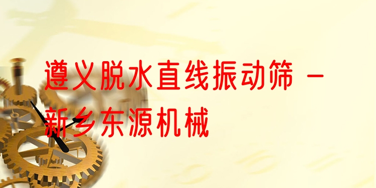 遵義脫水直線振動篩 - 新鄉(xiāng)東源機(jī)械