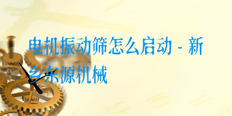 電機(jī)振動(dòng)篩怎么啟動(dòng) - 新鄉(xiāng)東源機(jī)械