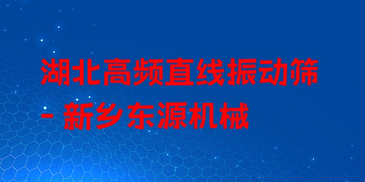 湖北高頻直線振動(dòng)篩 - 新鄉(xiāng)東源機(jī)械