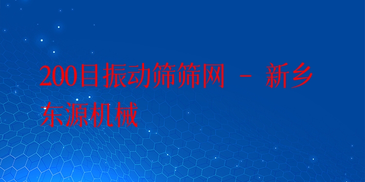 200目振動(dòng)篩篩網(wǎng) - 新鄉(xiāng)東源機(jī)械