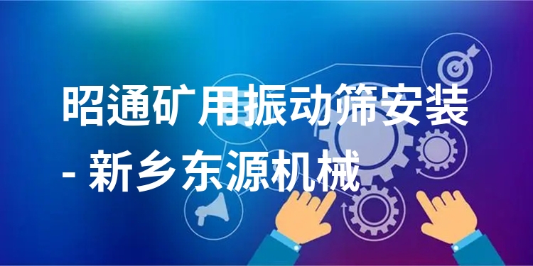 昭通礦用振動(dòng)篩安裝 - 新鄉(xiāng)東源機(jī)械
